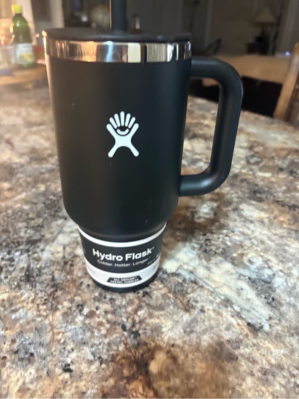 Travel tumbler label